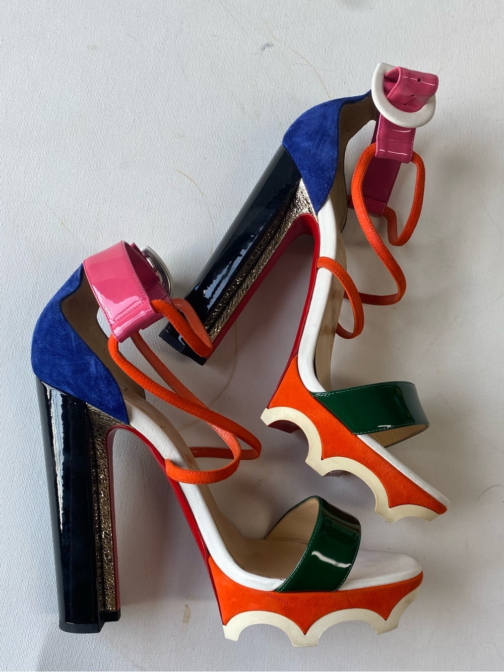 Women’s Multicolor Platform High Heel Christian Louboutin Size 41
